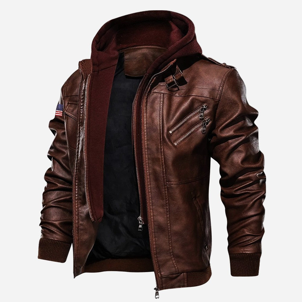 Premium USMC Leather Jacket VPVC702226, Gifts For Marine Veteran, Gifts On Father's Day, Veterans Day.