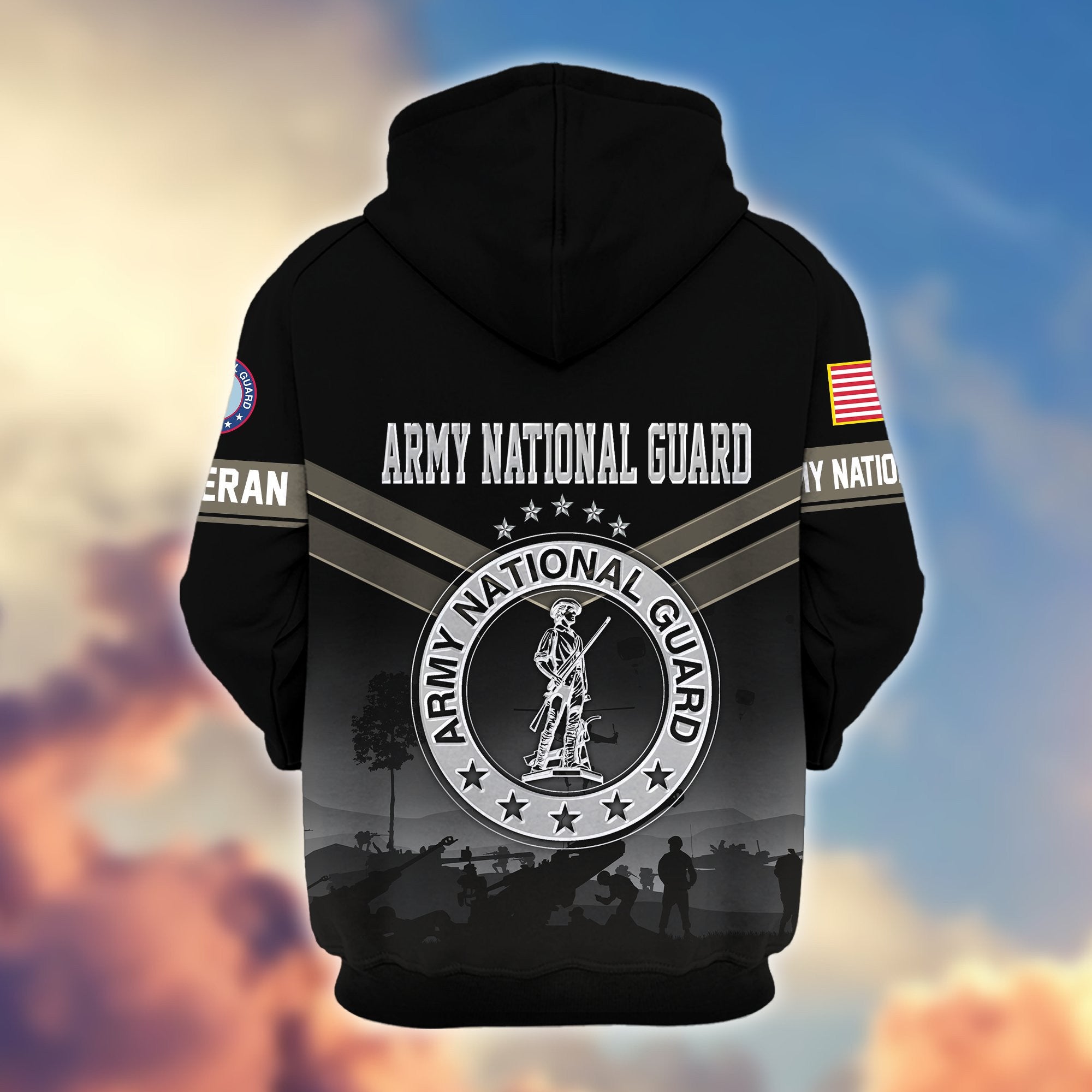 Premium US Veterans Zip Hoodie BPHN290911, Gifts For US Veterans, Gifts On Father's Day, Veterans Day.