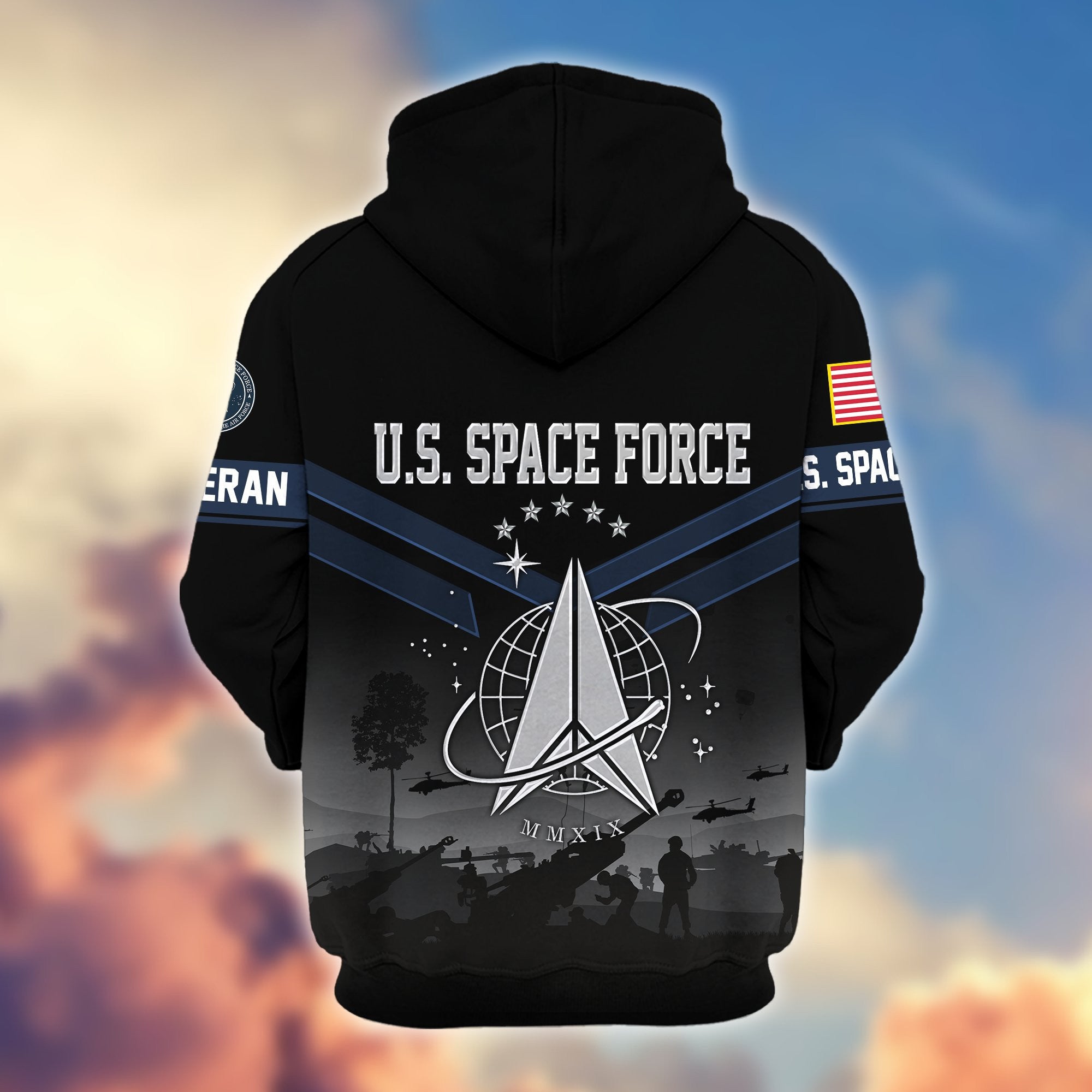Premium US Veterans Zip Hoodie BPHN290911, Gifts For US Veterans, Gifts On Father's Day, Veterans Day.