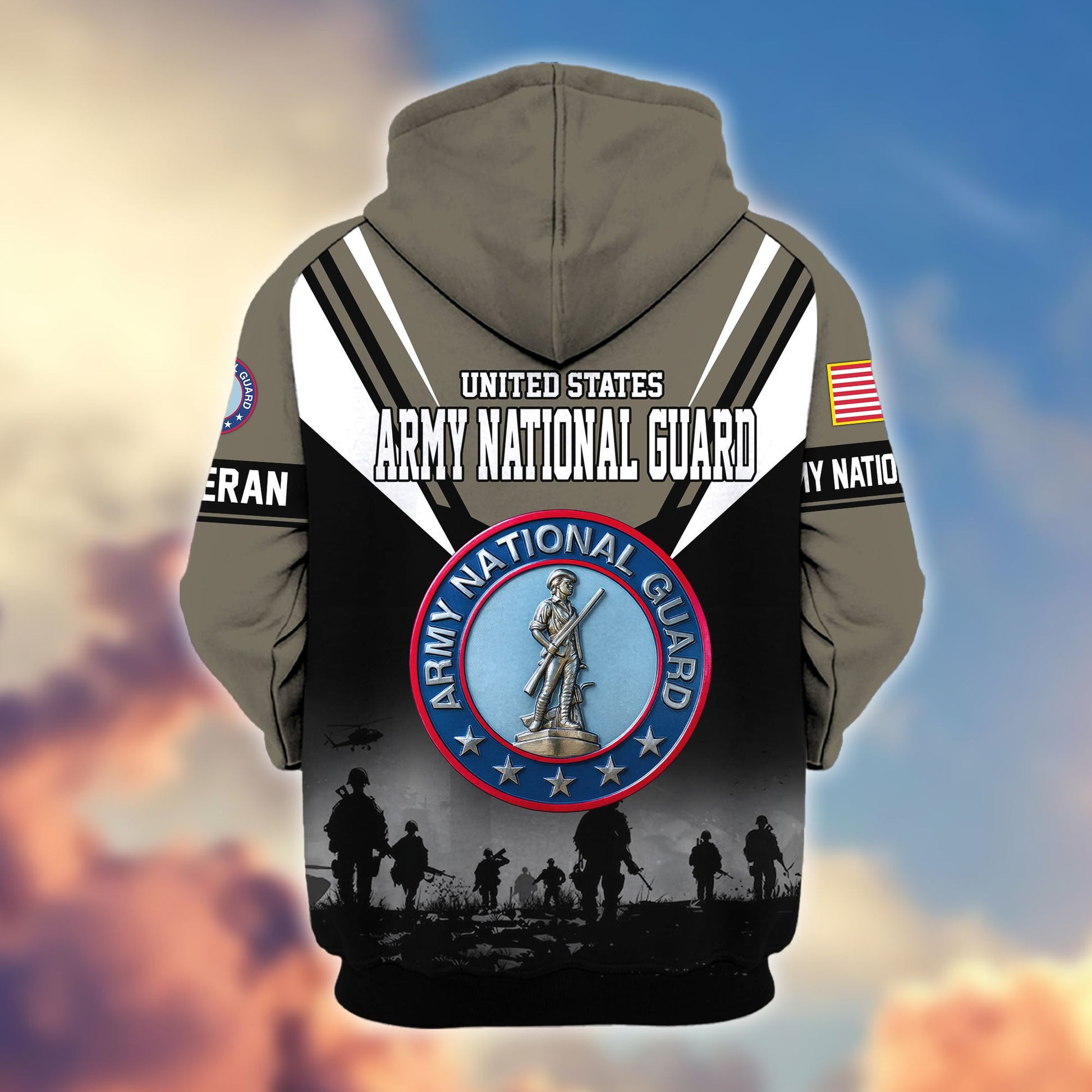 Premium US Veterans Zip Hoodie BPHN011012, Gifts For US Veterans, Gifts On Father's Day, Veterans Day.