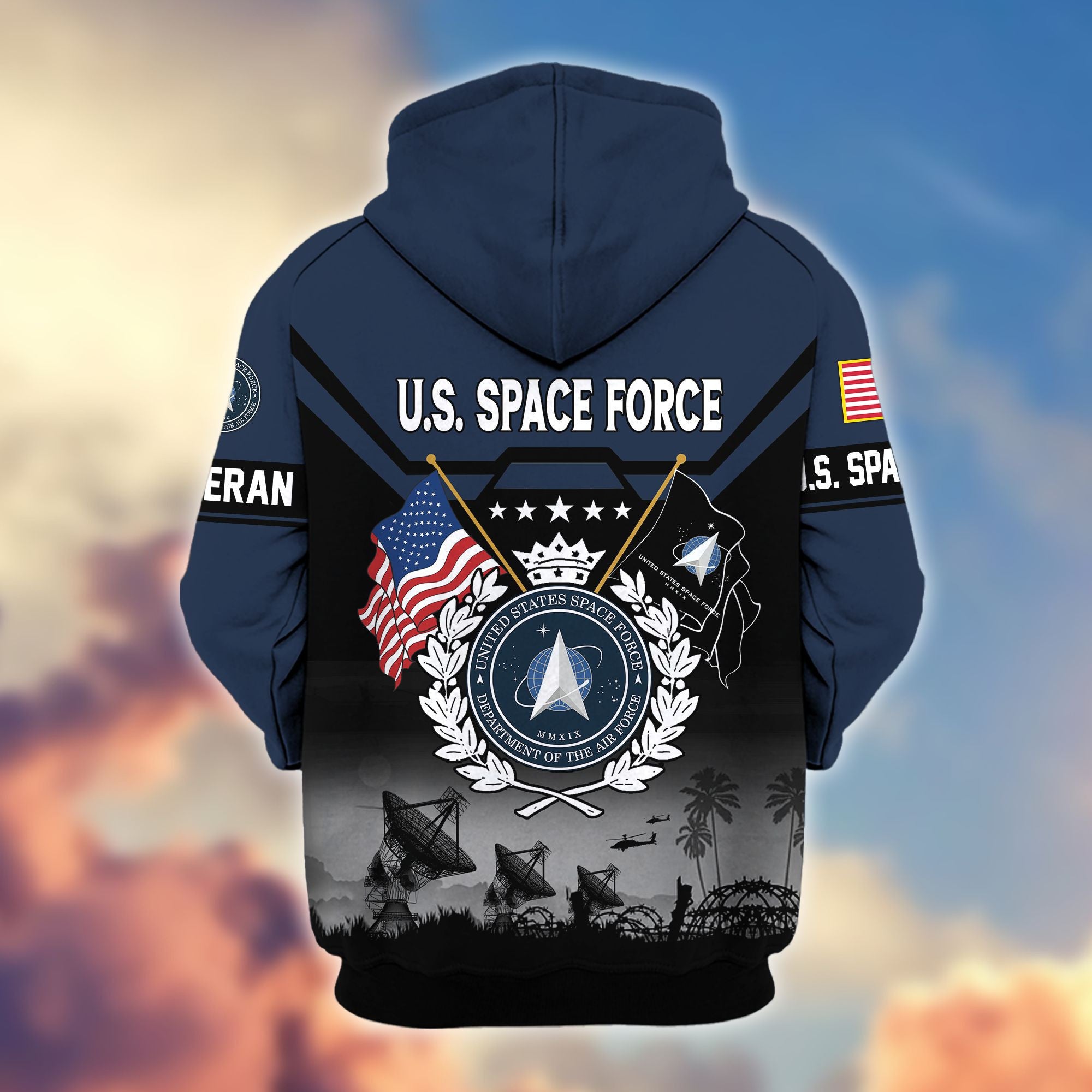 Premium US Veterans Zip Hoodie BPHN011014, Gifts For US Veterans, Gifts On Father's Day, Veterans Day.