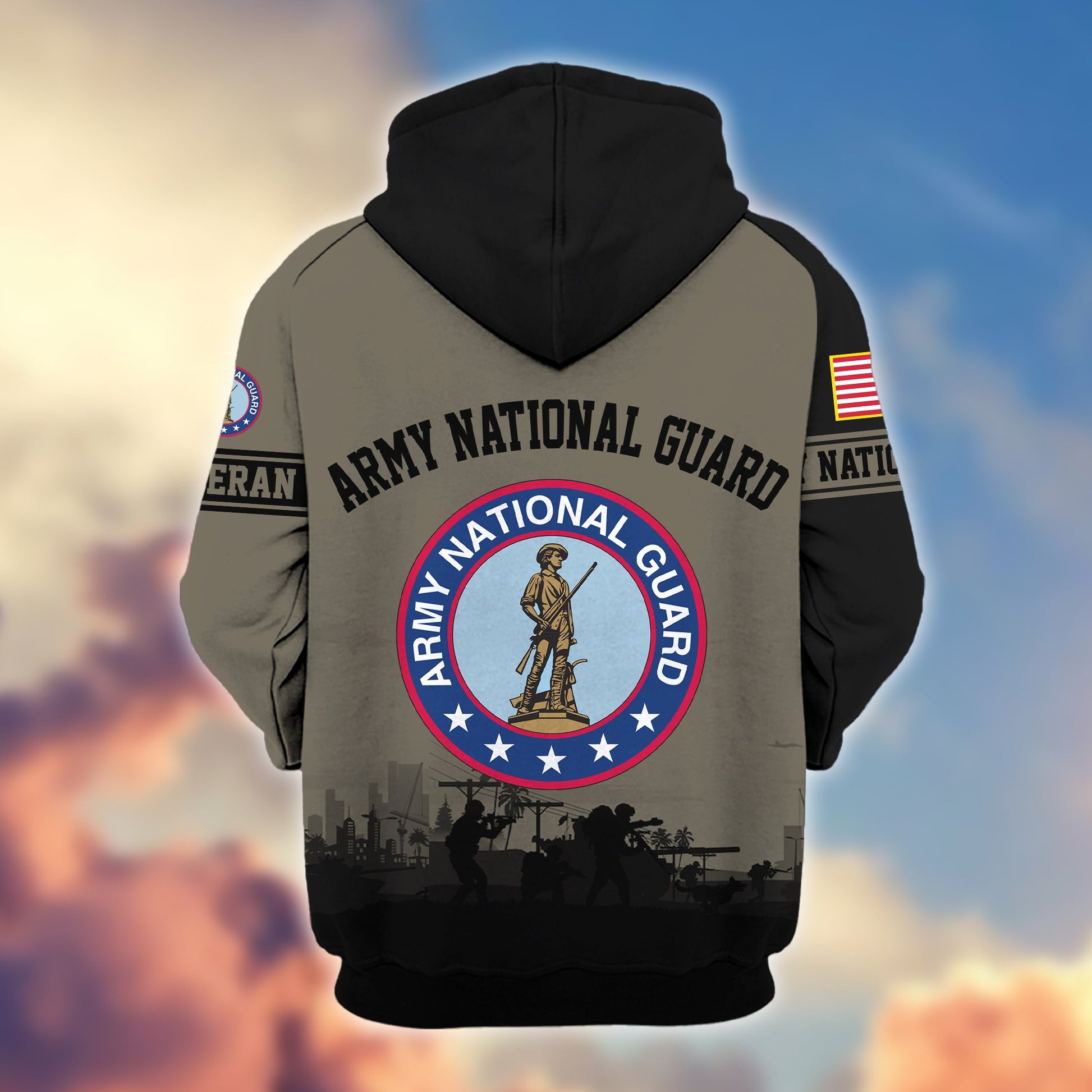 Premium US Veterans Zip Hoodie BPHN081013, Gifts For US Veterans, Gifts On Father's Day, Veterans Day.