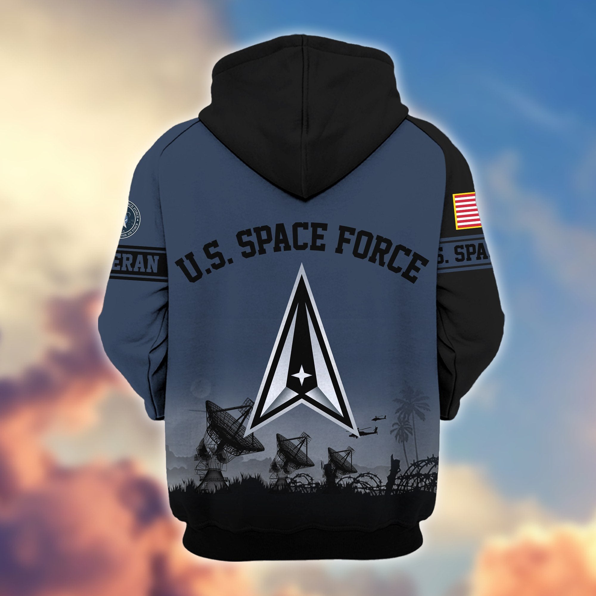 Premium US Veterans Zip Hoodie BPHN081013, Gifts For US Veterans, Gifts On Father's Day, Veterans Day.