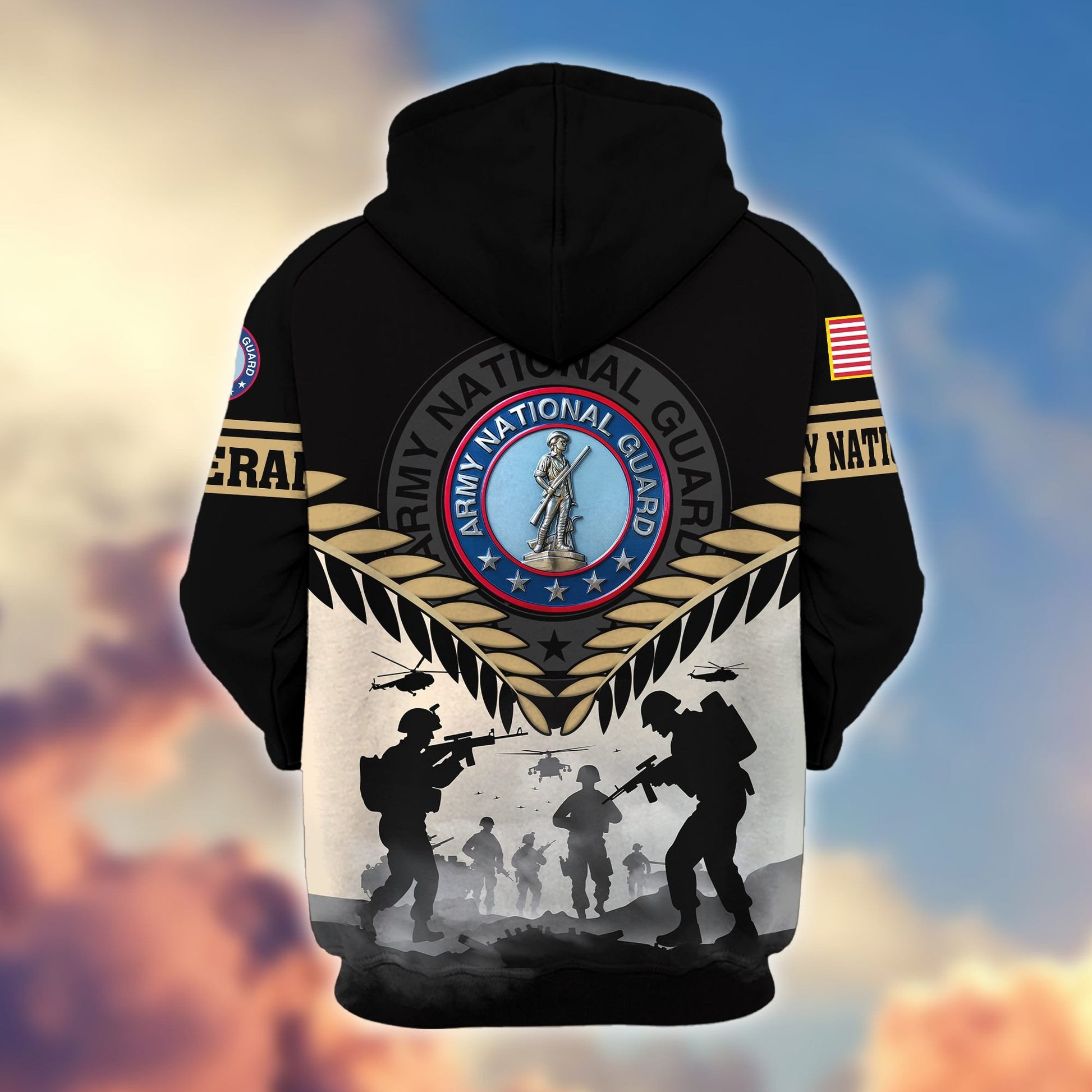 Premium US Veterans Zip Hoodie BPHN151011, Gifts For US Veterans, Gifts On Father's Day, Veterans Day.