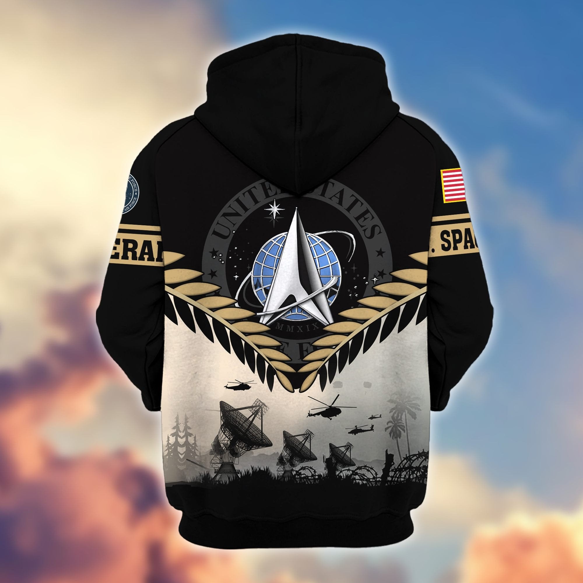 Premium US Veterans Zip Hoodie BPHN151011, Gifts For US Veterans, Gifts On Father's Day, Veterans Day.