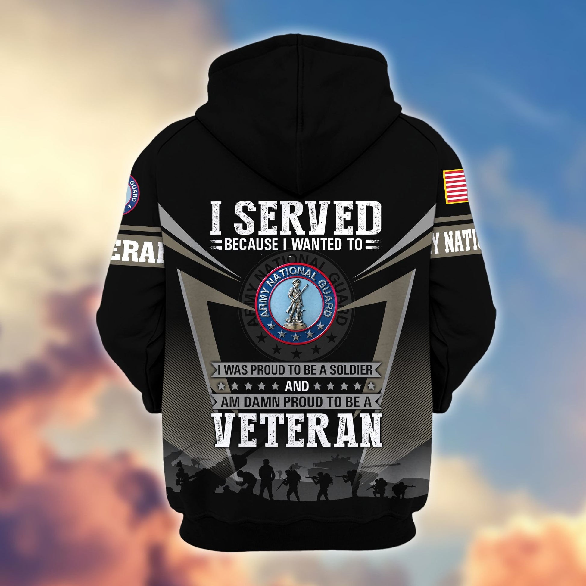Premium US Veterans Zip Hoodie BPHN131012, Gifts For US Veterans, Gifts On Father's Day, Veterans Day.