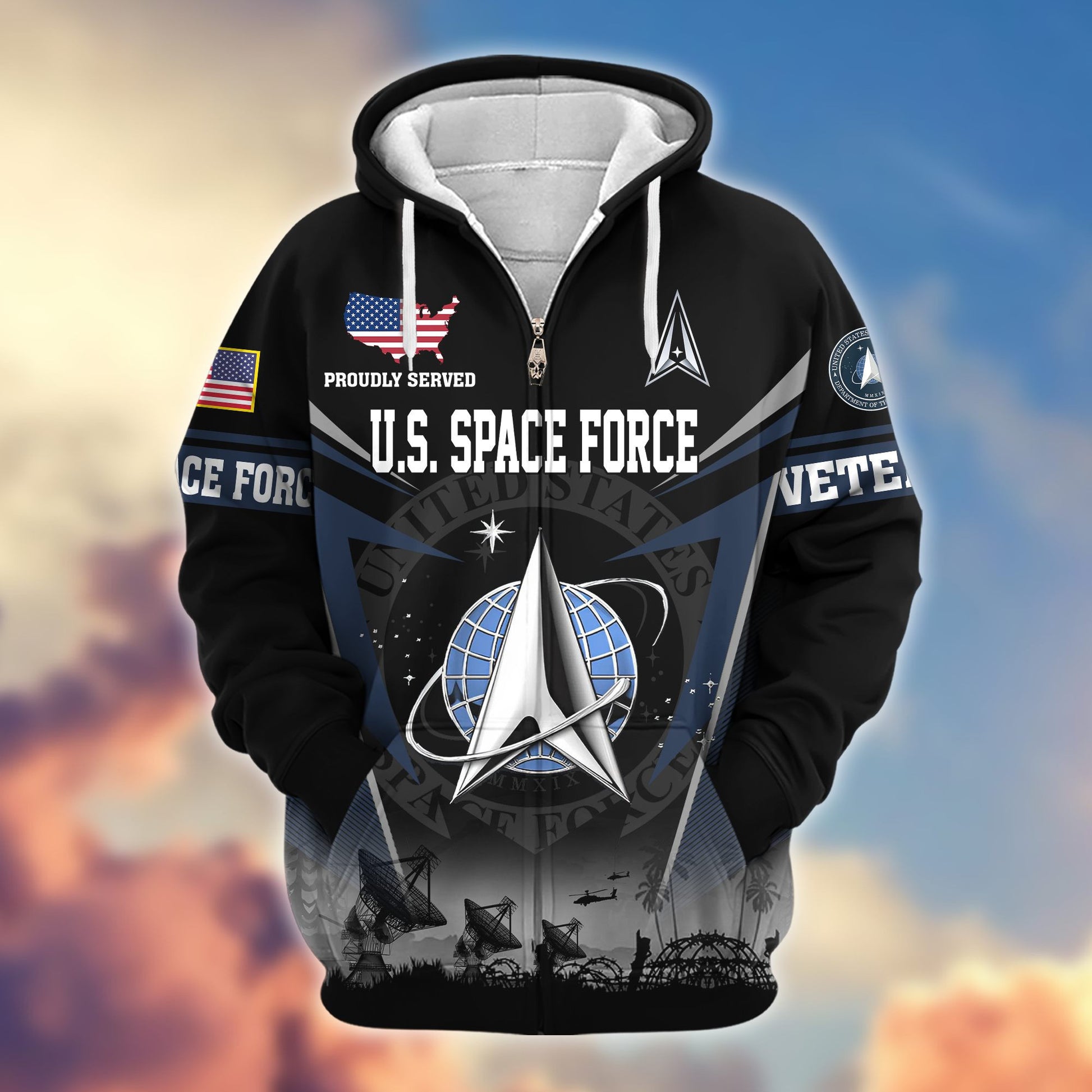 Premium US Veterans Zip Hoodie BPHN131012, Gifts For US Veterans, Gifts On Father's Day, Veterans Day.