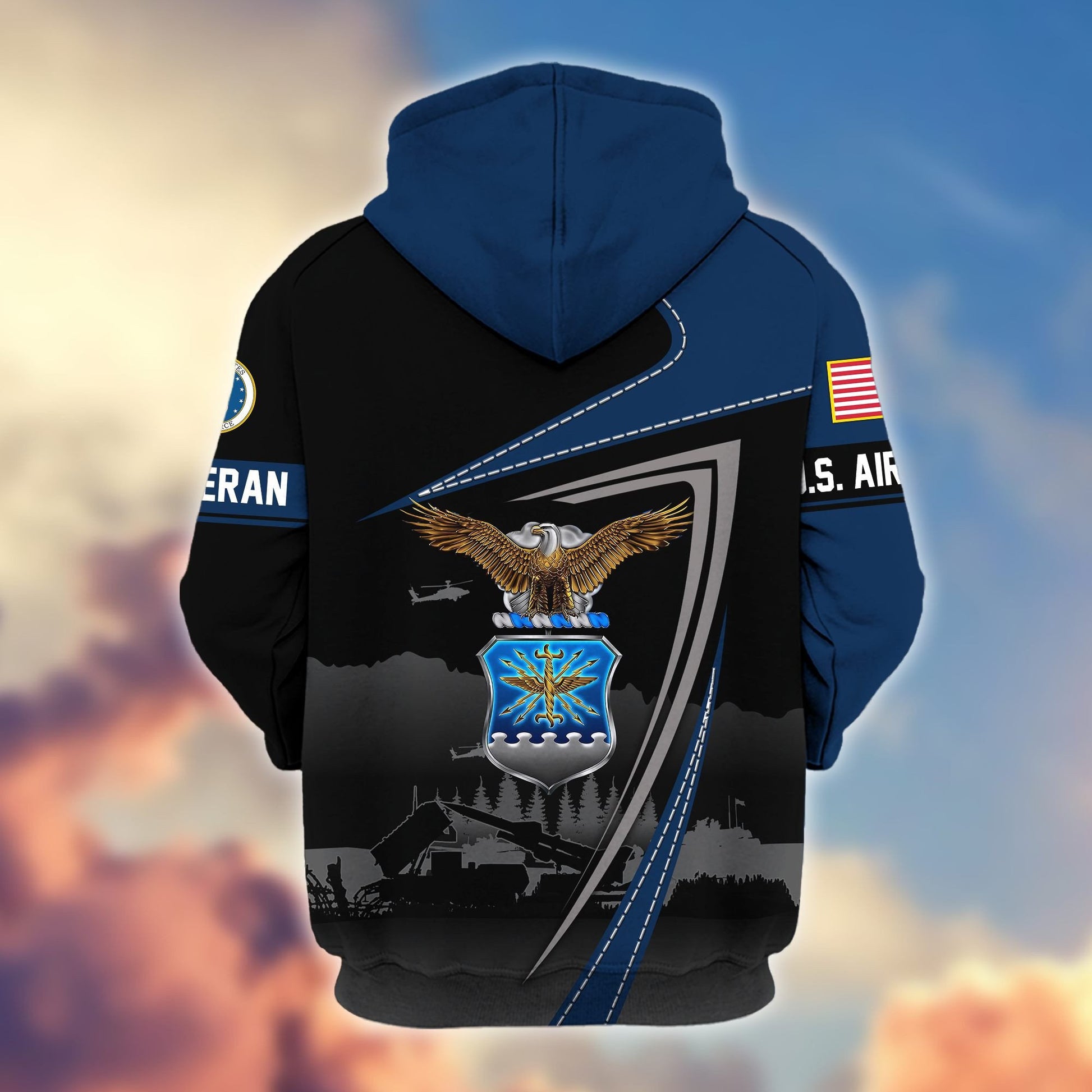 Premium US Veterans Zip Hoodie BPHN091011, Gifts For US Veterans, Gifts On Father's Day, Veterans Day.