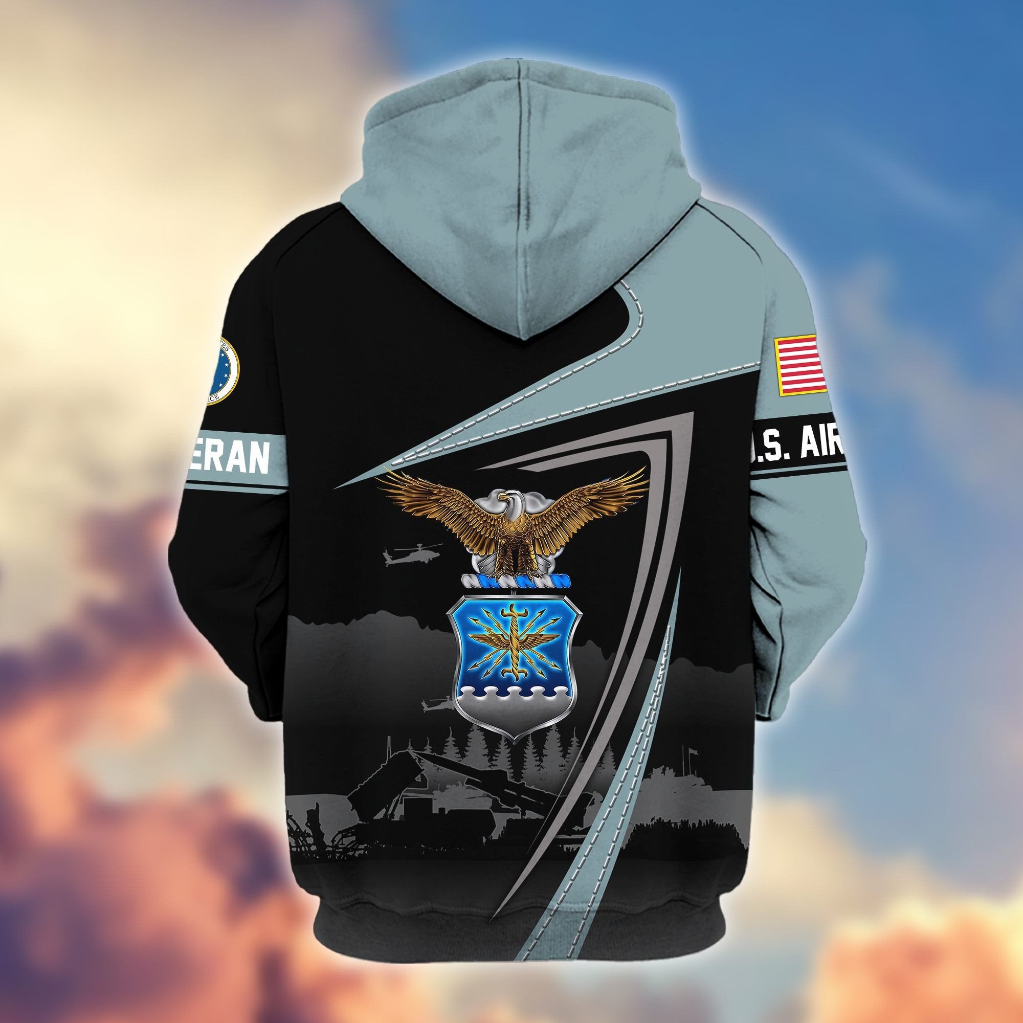 Premium US Veterans Zip Hoodie BPHN091011, Gifts For US Veterans, Gifts On Father's Day, Veterans Day.