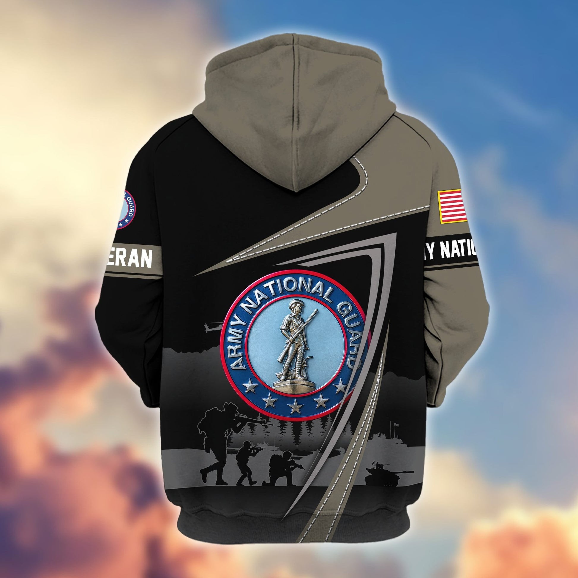 Premium US Veterans Zip Hoodie BPHN091011, Gifts For US Veterans, Gifts On Father's Day, Veterans Day.