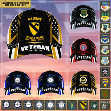 Unique Custom Unit US Veteran Cap NPVC030401